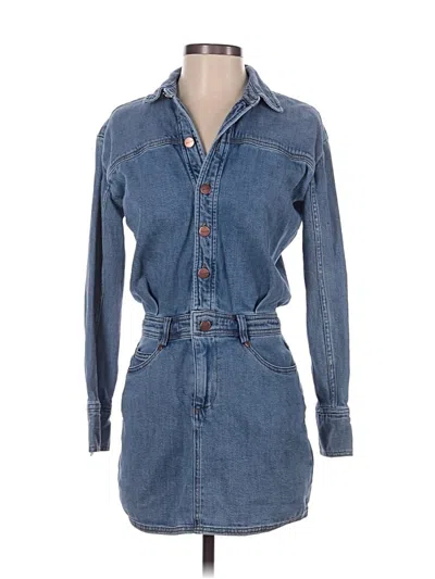 Pre-owned Pilcro Casual Dress In Blue