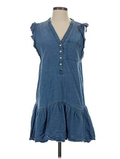 Pre-owned Pilcro Casual Dress In Blue