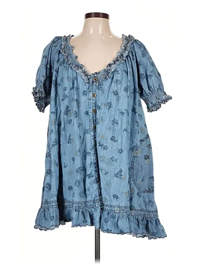 Pre-owned Pilcro Casual Dress In Blue