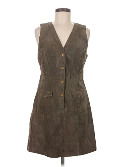Pre-owned Pilcro Casual Dress In Brown