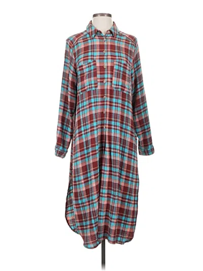 Pre-owned Pilcro Casual Dress In Burgundy