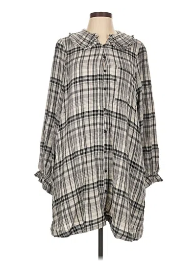 Pre-owned Pilcro Casual Dress In Gray