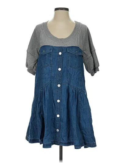 Pre-owned Pilcro Casual Dress In Gray