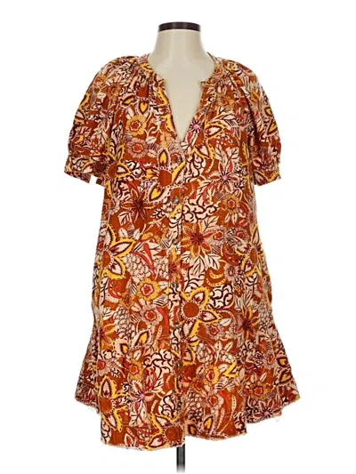 Pre-owned Pilcro Casual Dress In Orange