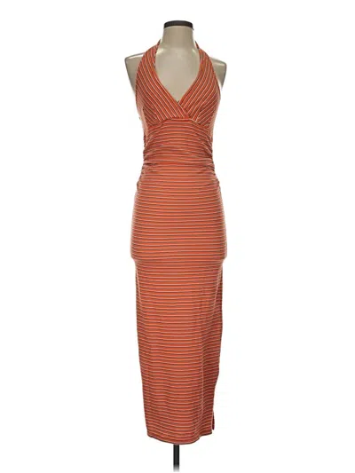 Pre-owned Pilcro Casual Dress In Orange