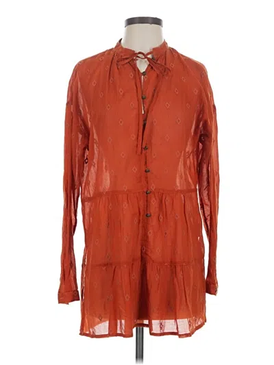 Pre-owned Pilcro Casual Dress In Orange