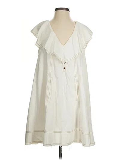 Pre-owned Pilcro Casual Dress In White
