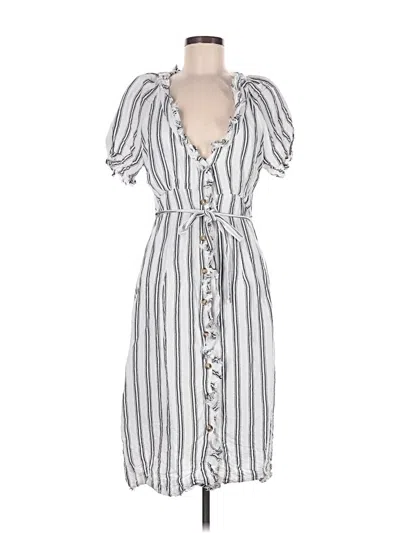 Pre-owned Pilcro Casual Dress In White
