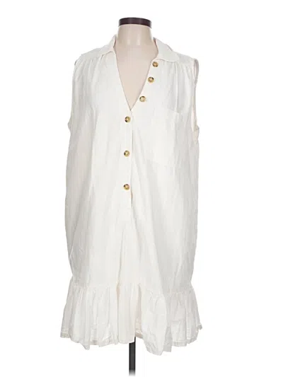 Pre-owned Pilcro Casual Dress In White