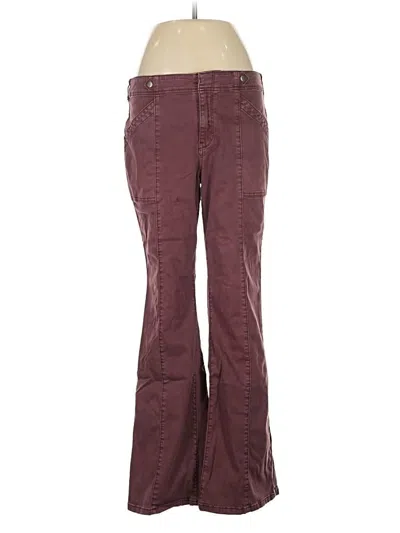 Pre-owned Pilcro Casual Pants In Burgundy