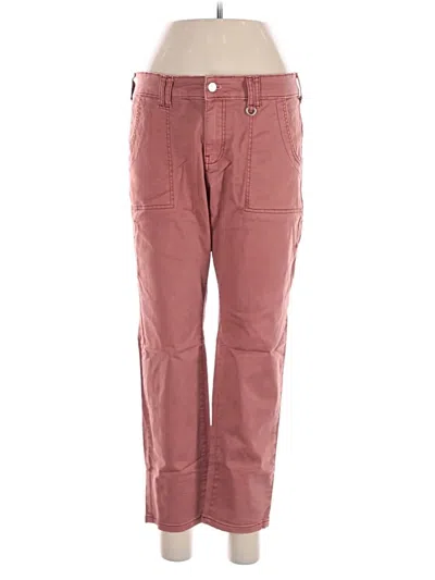 Pre-owned Pilcro Casual Pants In Burgundy