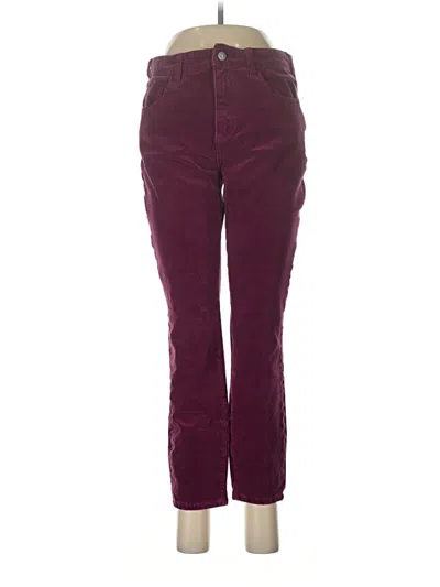 Pre-owned Pilcro Casual Pants In Burgundy