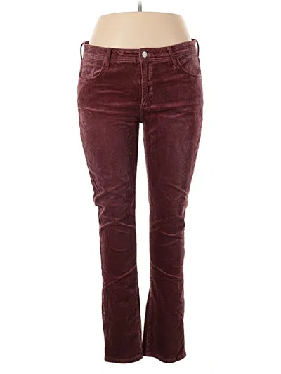 Pre-owned Pilcro Casual Pants In Burgundy