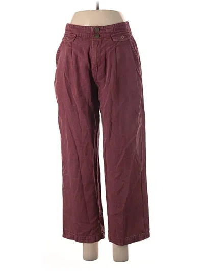 Pre-owned Pilcro Casual Pants In Burgundy