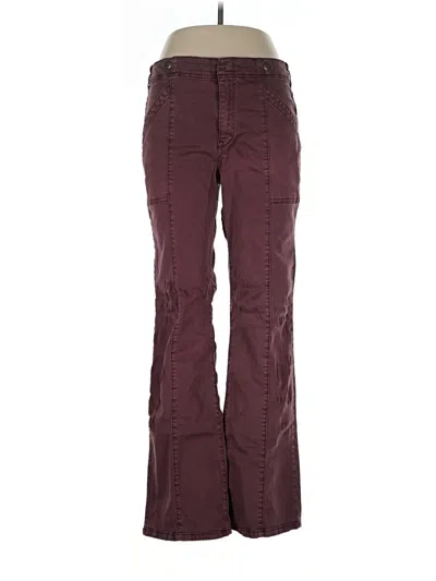 Pre-owned Pilcro Casual Pants In Burgundy