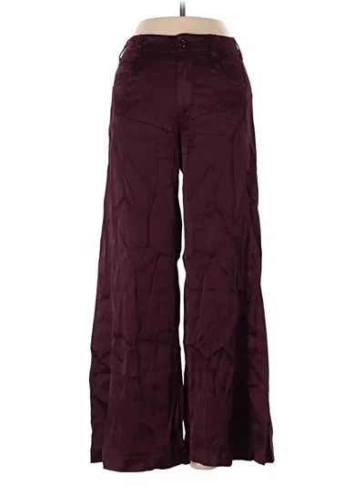 Pre-owned Pilcro Casual Pants In Burgundy