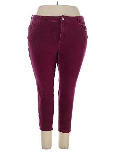 Pre-owned Pilcro Casual Pants In Burgundy