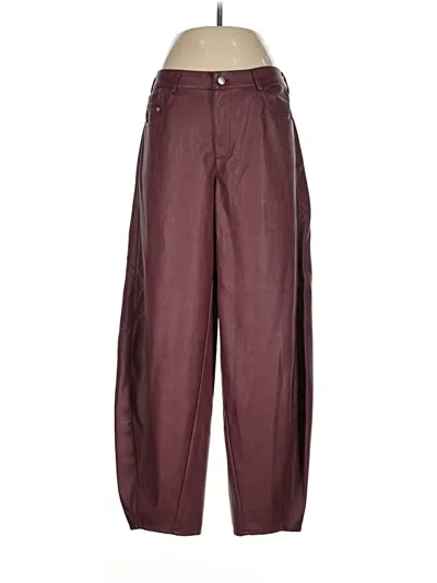 Pre-owned Pilcro Casual Pants In Burgundy