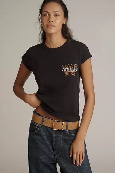 Pilcro Charmed Life Graphic Tee In Black