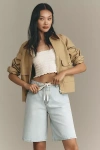 Pilcro Classic Bermuda Denim Shorts In Blue