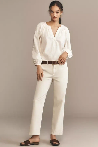 Pilcro Classic Chino Pants In White