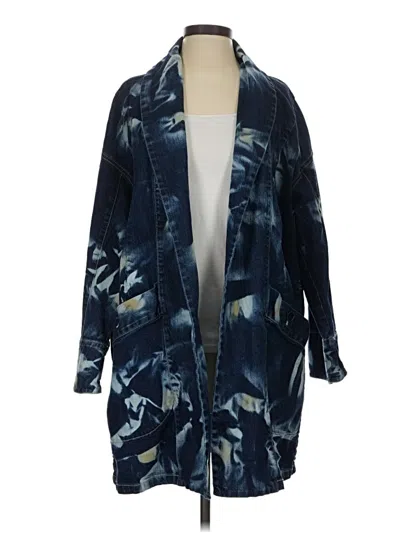 Pre-owned Pilcro Coat In Blue