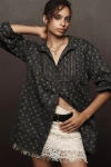 Pilcro Collared Pintuck Blouse In Multicolor