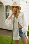 Pilcro Collared Pintuck Blouse In White