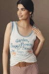 Pilcro Colorblock Muscle Tank Top In White