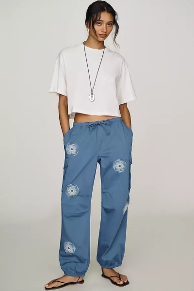 Pilcro Cotton Balloon Pants In White
