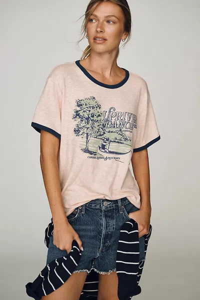 Pilcro Cotton Heritage Ringer Tee In Multi