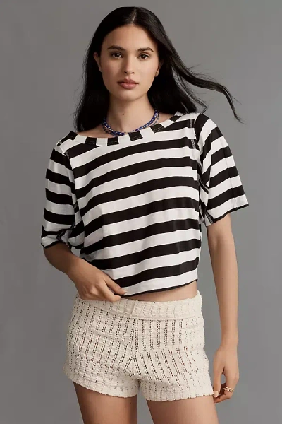Pilcro Cotton Short-sleeve Top
