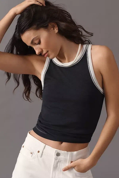 Pilcro Cotton Tank Top In Multi