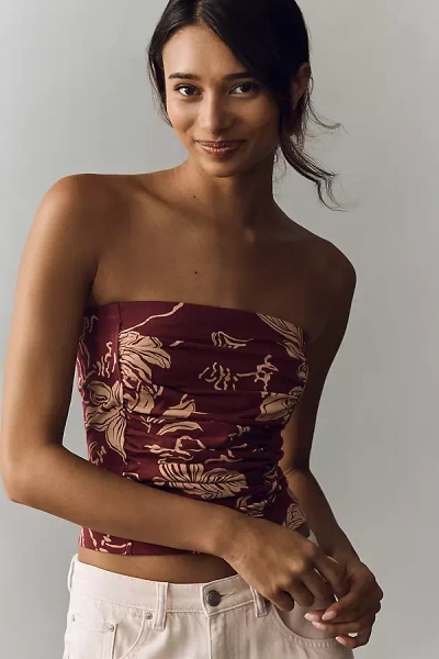 Pilcro Cotton Tube Top In Multi
