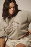 Pilcro Crew-neck Bubble Sweatshirt In Grey