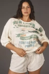 Pilcro Crew-neck Bubble Sweatshirt In Multicolor