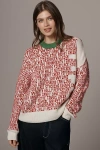 Pilcro Crew-neck Holiday Graphic Sweatshirt In Multi