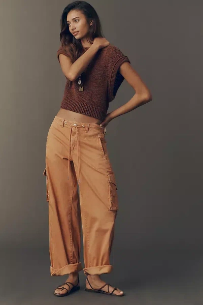 Pilcro Crop Cargo Pants In Orange