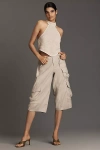 Pilcro Cropped Cargo Balloon Pants