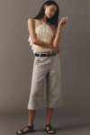 Pilcro Cropped Utility Pants In Green