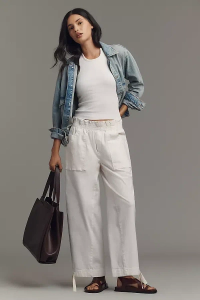 Pilcro Cropped Wide-leg Workwear Pants