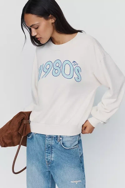 Pilcro Decades 100% Cotton Sweatshirt In Purple