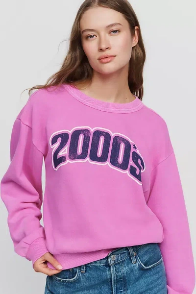 Pilcro Decades 100% Cotton Sweatshirt In Pink