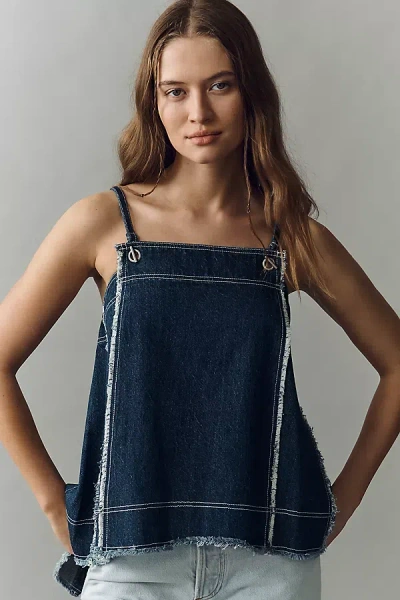 Pilcro Denim Aprontop In Blue