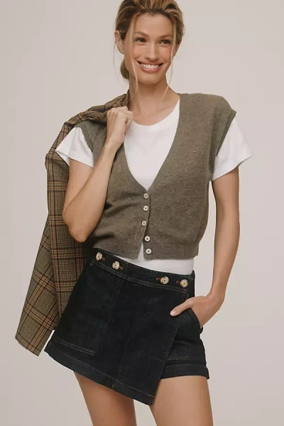 Pilcro Denim Kit Skort In Black