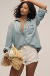 PILCRO DENIM RAINBOW SHORTS
