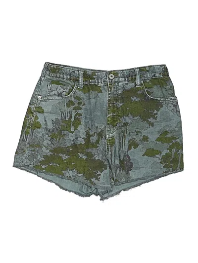 Pre-owned Pilcro Denim Shorts In Green