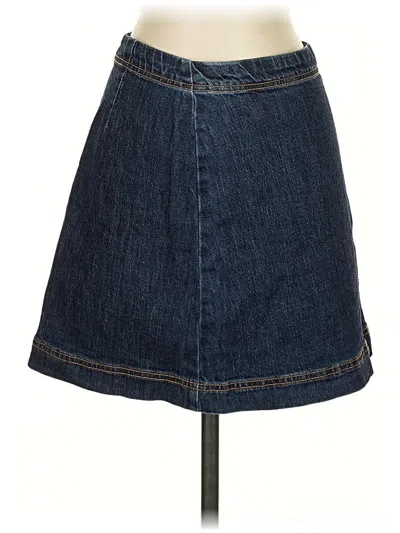 Pre-owned Pilcro Denim Skirt In Blue