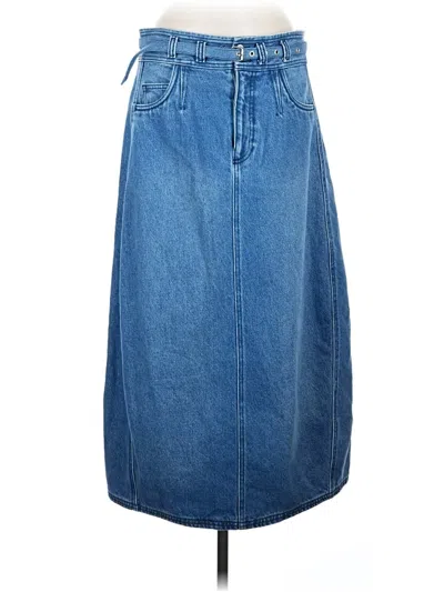 Pre-owned Pilcro Denim Skirt In Blue