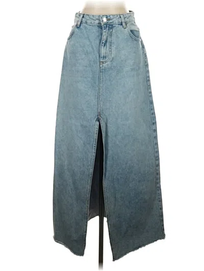 Pre-owned Pilcro Denim Skirt In Blue